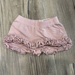 Light pink ruffled shorts